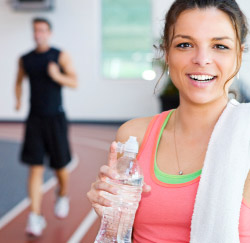 fresh lady after workout